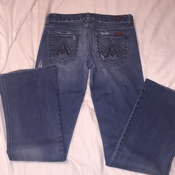 7 for All Mankind bootcut "A pocket" jeans. - Picture 3 of 4